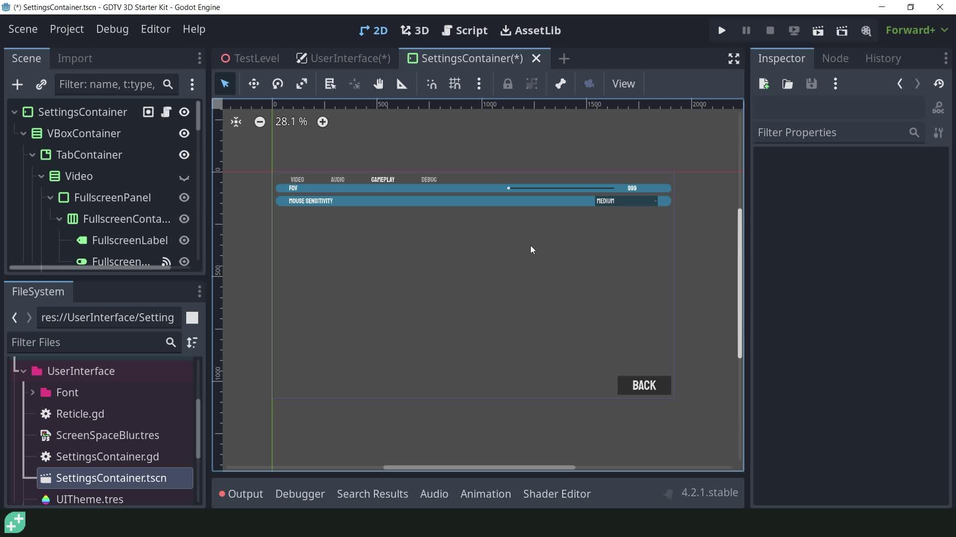 The User Interface