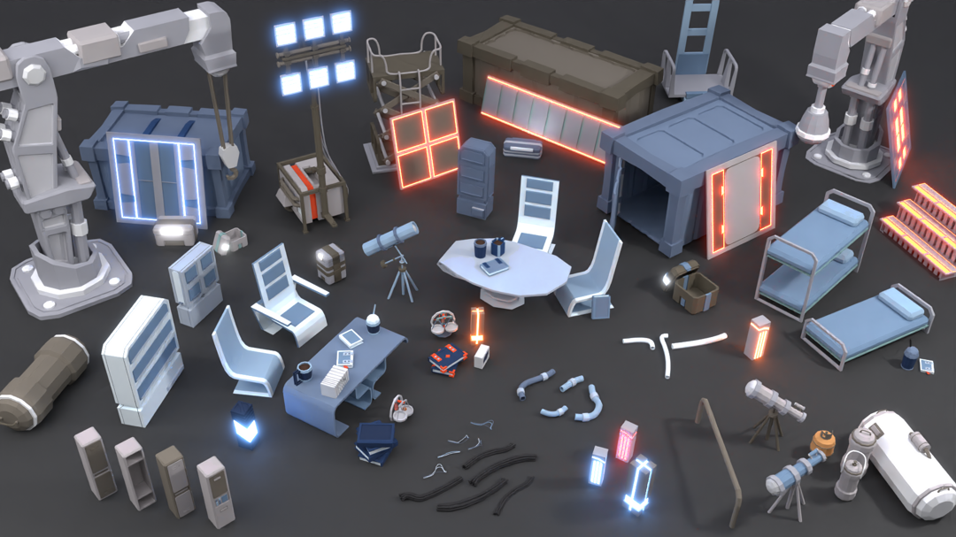 Sci-Fi Modular Outpost & Base Builder Kit: 22 Futuristic Buildings ...